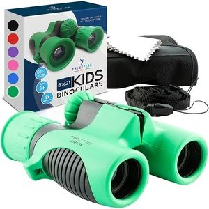 Think Peak Toys Binoculars for Kids High Resolution 8x21, Green